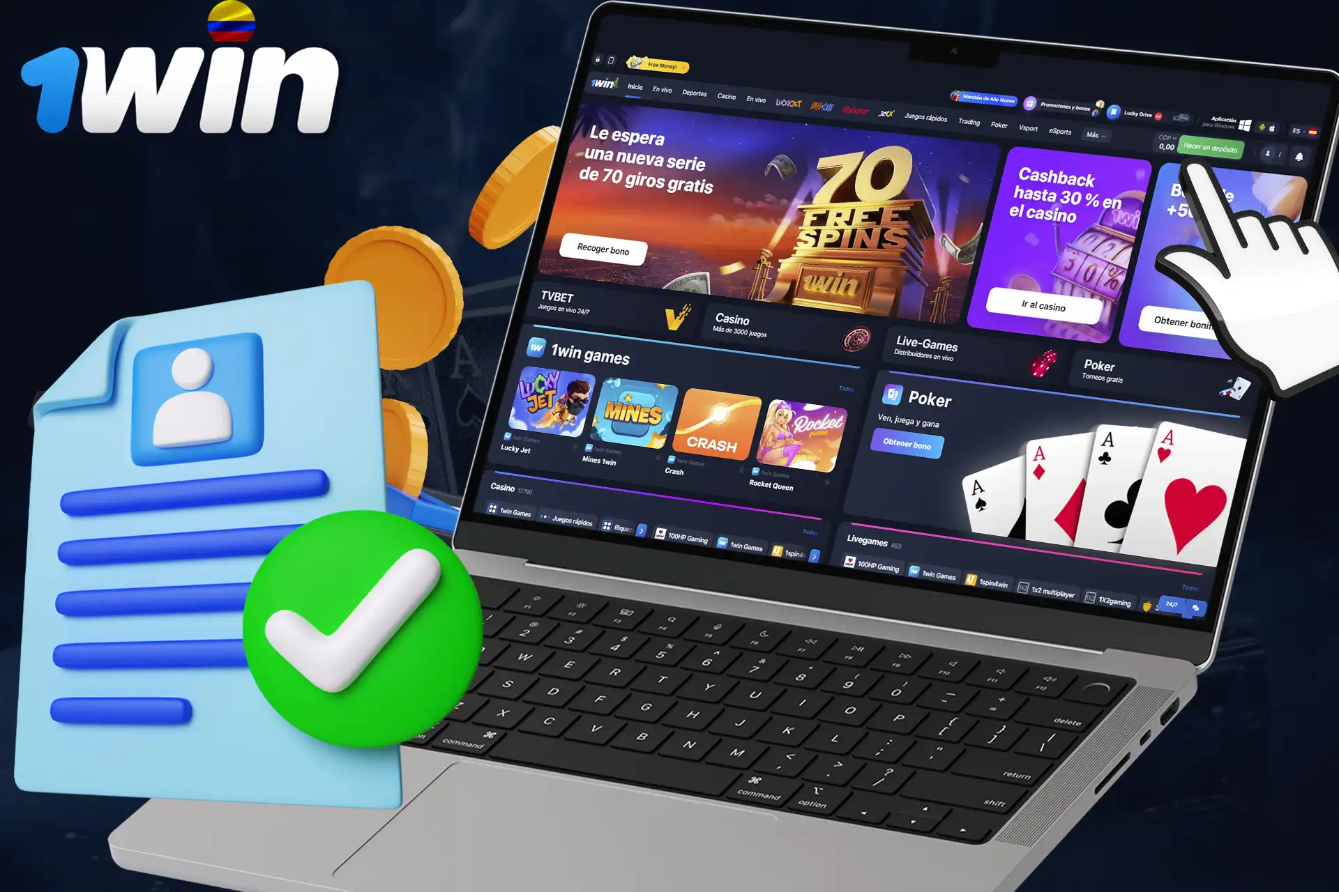 Regístrese rápidamente y haga un ingreso