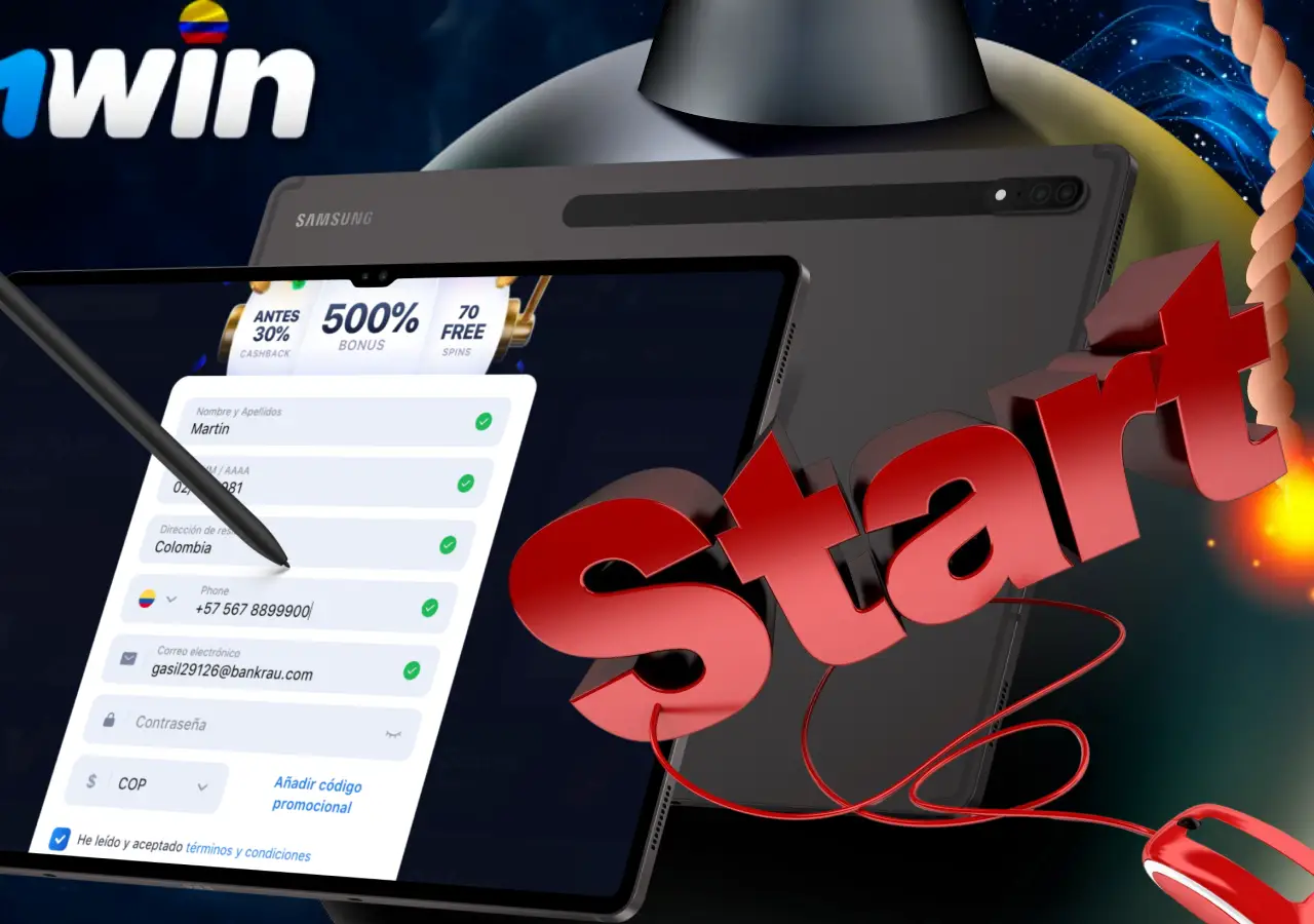 Instrucciones paso a paso para empezar a jugar a las Minas en 1Win Casino