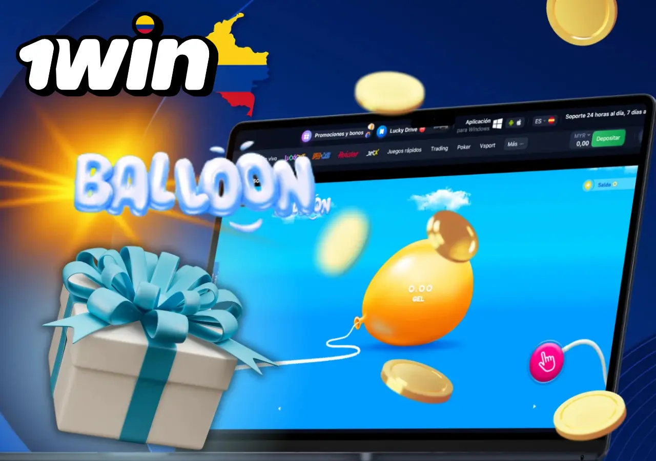 1Win Balloon ofrece un juego rápido y sencillo y un bono de bienvenida del 500 %.