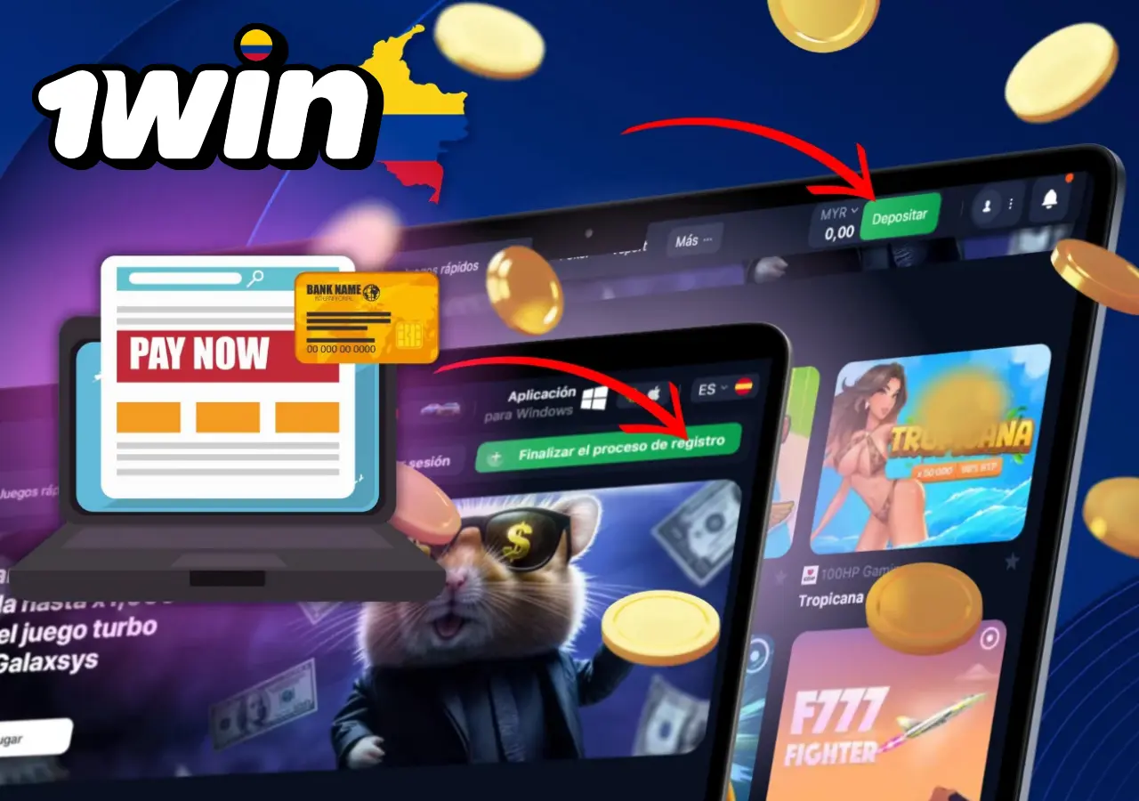 Para realizar tu primer deposito en 1Win Colombia y comenzar a jugar Aviatrix, sigue estos sencillos pasos.